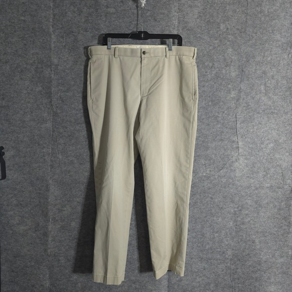 Brooks Brothers Advantage Chino Clark Men's Beige Casual Pants W36/L30 Solid - Picture 1 of 11
